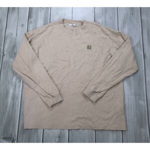 Cutter & Buck Notre Dame 100% Pima Cotton Long Sleeve Shirt Light Sweater